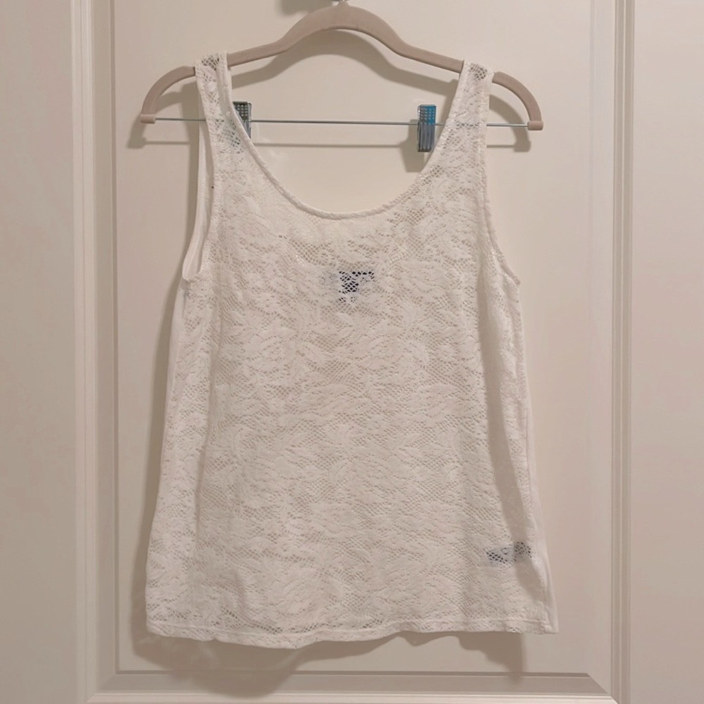 Sheer Lace Tank Top